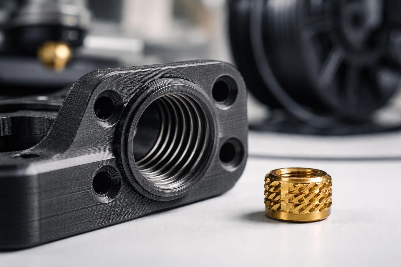 Threaded Features in 3D Printed Parts: Tapping Threads vs Heat-Set Inserts vs Metal Inserts